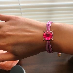 Juicy Couture pink gem stone friendship Bracelet